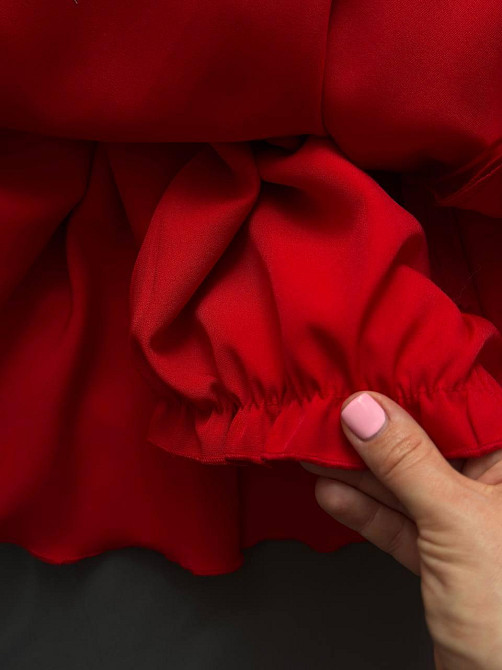 Женская романтическая привлекательная мини-платье костюмная+фатин бабочки(на подкладке) Красный, 42/44 Одесса - изображение 13