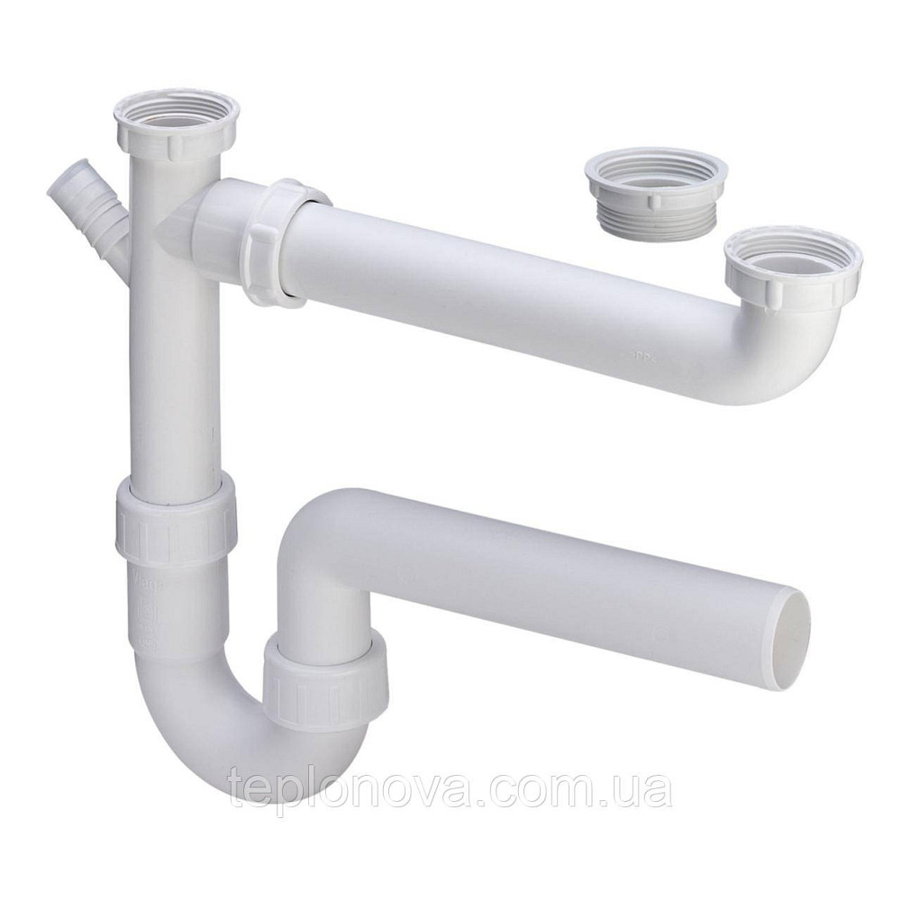 Сифон для мийки Ø40 подвійний VIEGA пластик 329174 Чернівці - фото 1