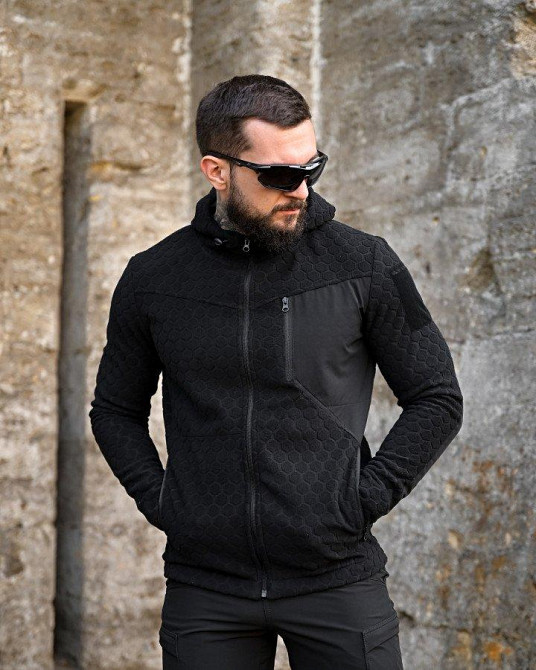 Тактична флісівка KM URBAN чорна ПП7996 Одеса - фото 2