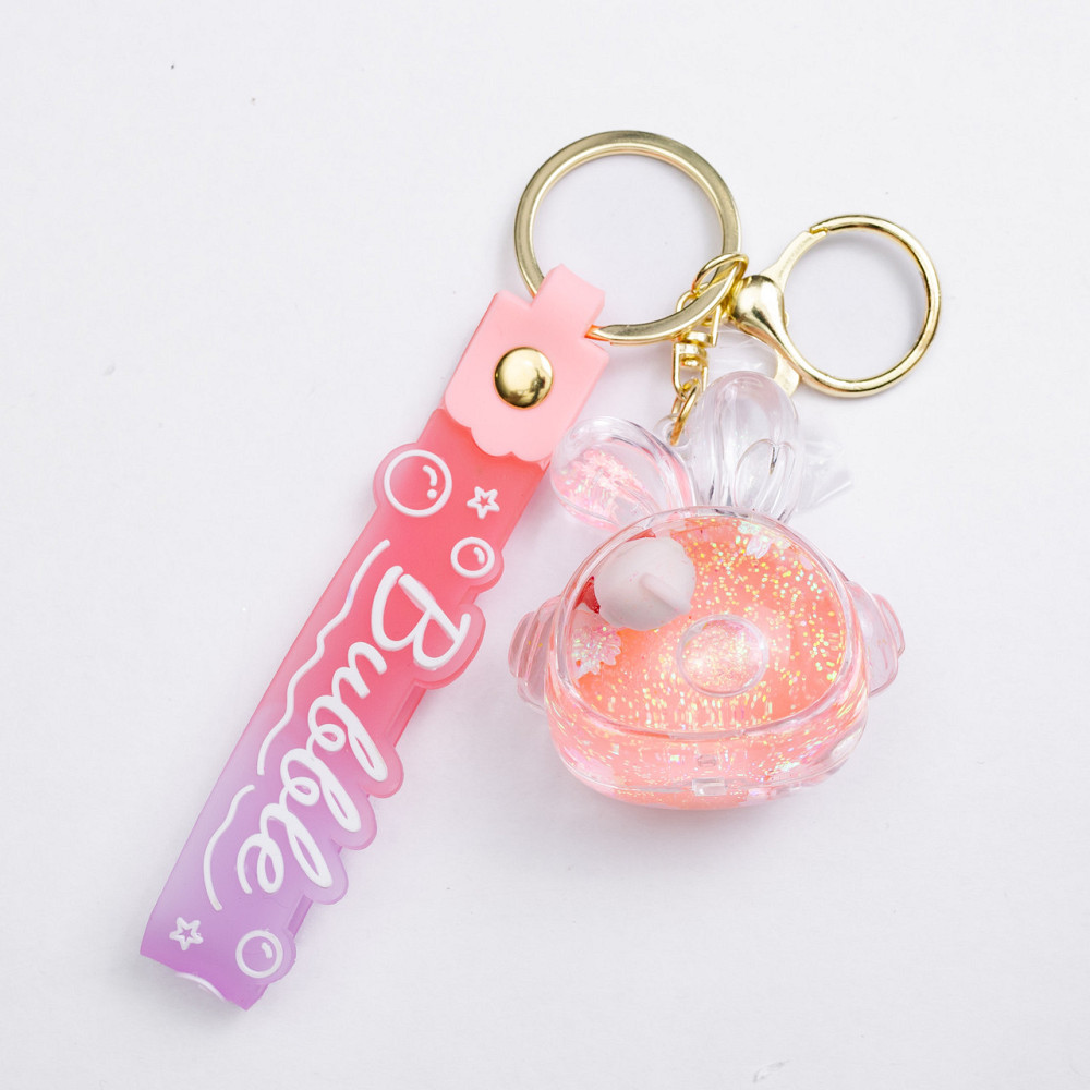 Брелок для ключей и сумки Розовый Bubble 5×5.5 см Киев - изображение 1