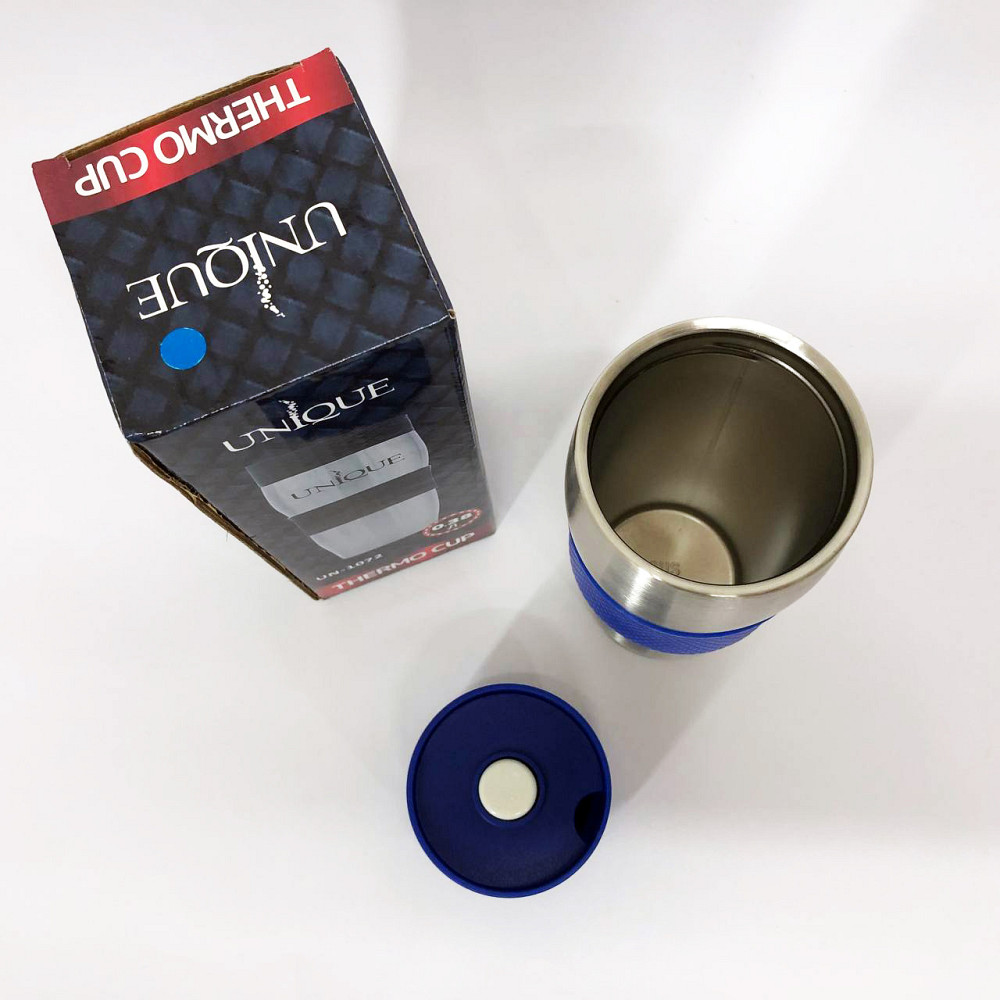 Хороший качественный термос UNIQUE UN-1072 0.38 л, Термофляга для напитков, Стильный компактный термос LI-90 Львов - изображение 6