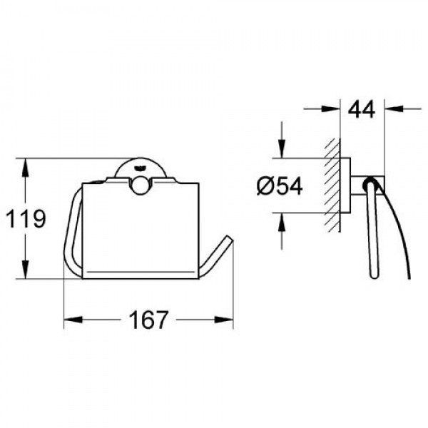 Тримач туалетного паперу GROHE ESSENTIALS 40367001 Київ - фото 2
