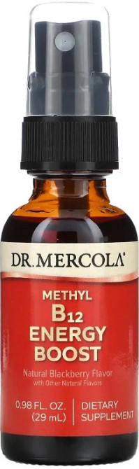 Витамин В-12 Dr. Mercola Vitamin B12 Energy Booster 25 мл ежевика Киев - изображение 1
