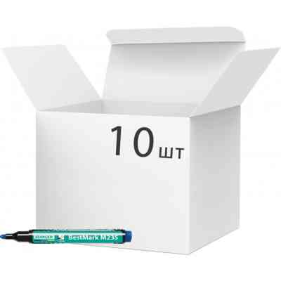 Маркер Stanger водостойкий, 1-3 мм синий 10 шт (MARKER-PERSTM235BL10) Винница