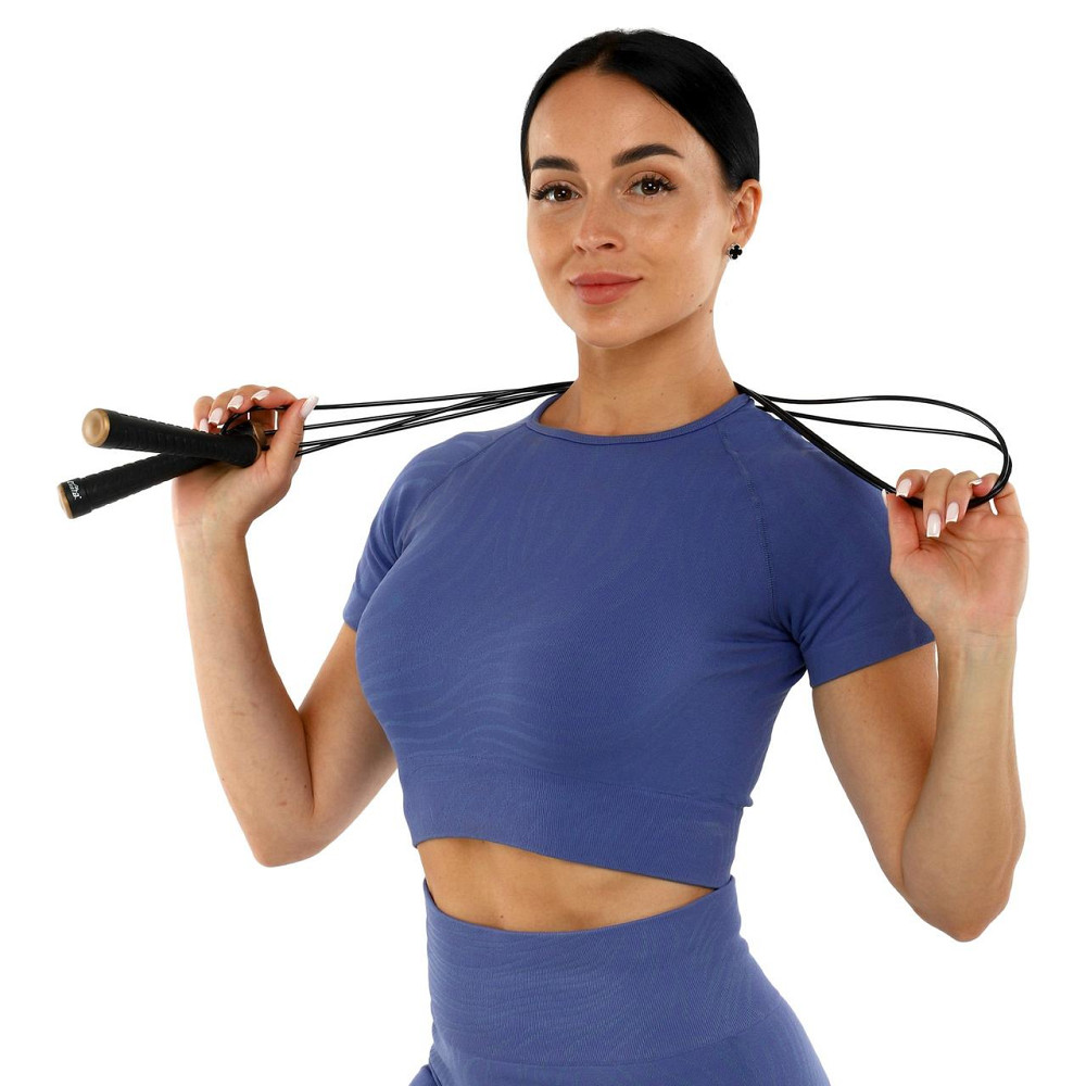 Скакалка з підшипниками J609 3,2 м Вишневе - фото 7