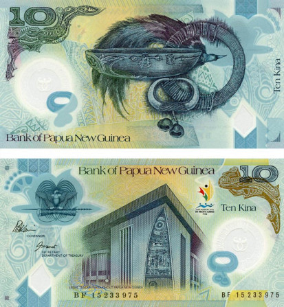Papua New Guinea Папуа Нованорія — 10 Kina 2015 UNC comm. Полтава - фото 1