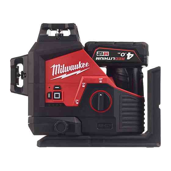 Нивелир лазерный 3D аккумуляторный MILWAUKEE, M12 3PL-401C (+заряд. устройство. ,1акум.Х4Аг, кейс) Одесса