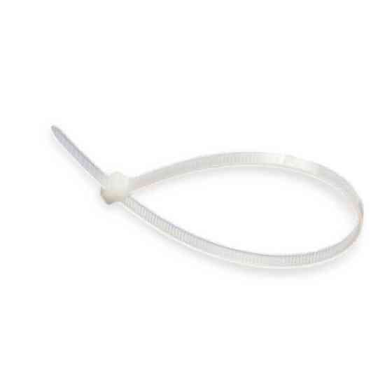 Хомут 370 x 3,6 (4,0) белый, d 3-100мм, 18кг пластиковый Мукачево