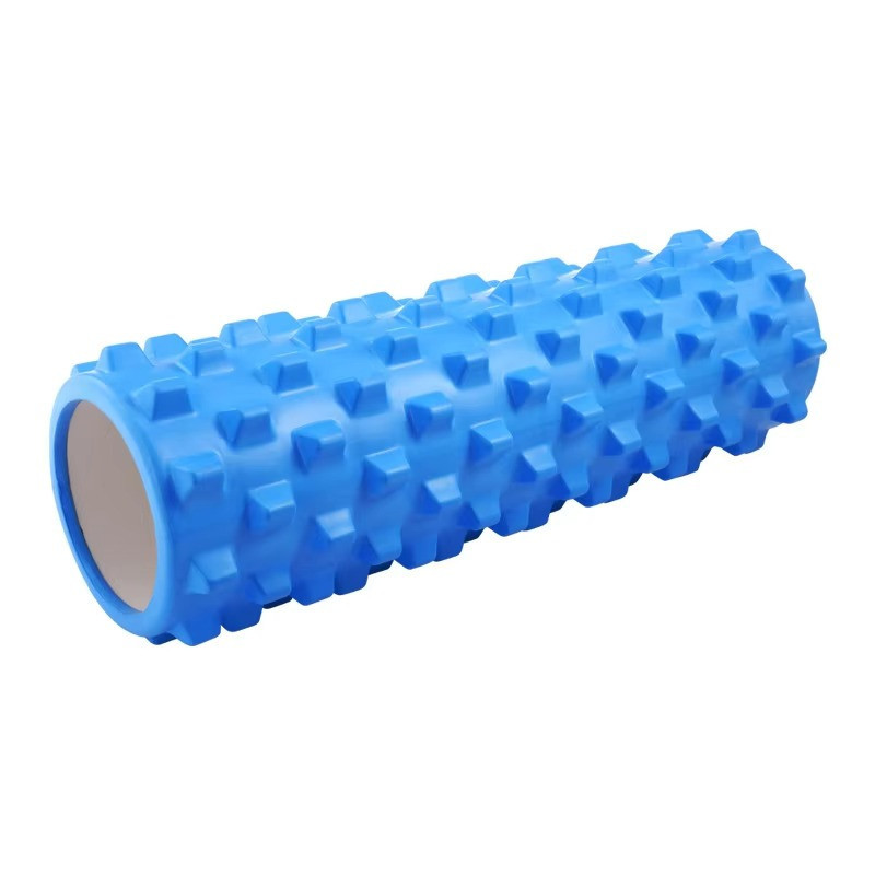 Ролик массажный для йоги и фитнеса,валик гимнастический, синий 45 х 14,5 см 2063_Blue Каменец-Подольский - изображение 1