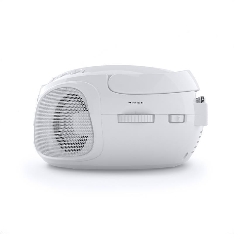 Roadie CD Boombox FM Radio Light Show CD Player Bluetooth 5.0 White (Германия, читать описание) Рівне - фото 7