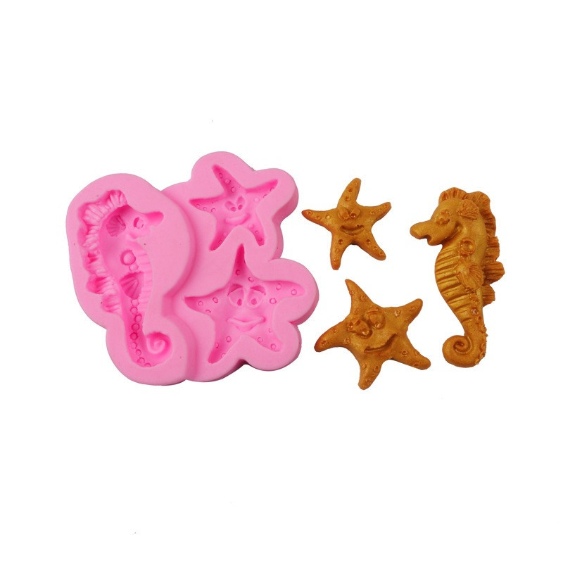 Молд для мастики морской 74 на 83 мм розовый Киев - изображение 4