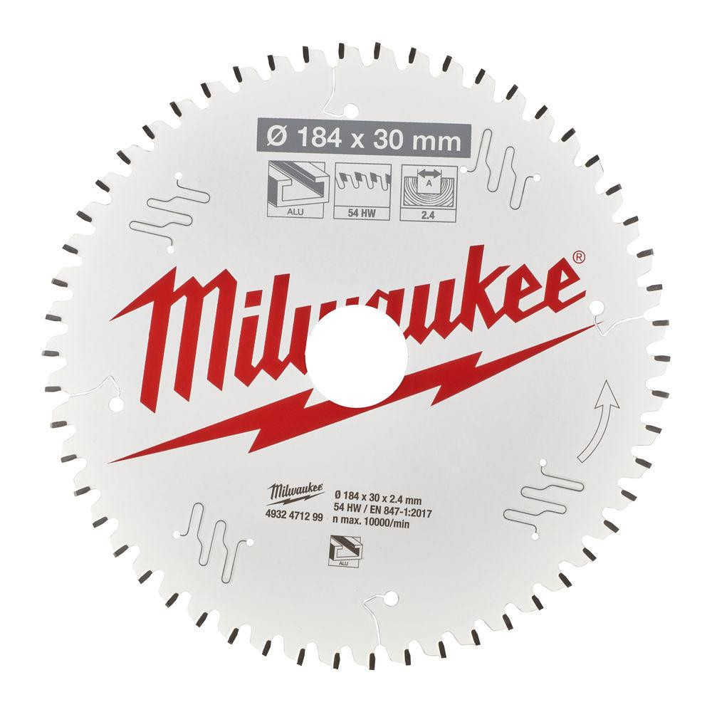 Диск пиляльний Alu PFTE MILWAUKEE, діаметр 184х30х2,4мм, 54 зуб. Одеса - фото 2