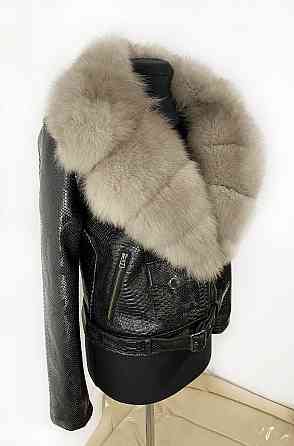 Куртка косуха женская с натуральным мехом песца под Соболь р 46 Харьков