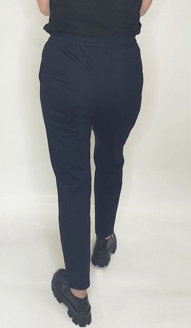 Брюки женские трикотажные Темно-cиний 50/52 Харьков - изображение 3