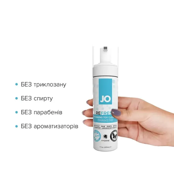 М’яка пінка для очищення іграшок System JO REFRESH (207 мл) дезінфікує, проникає глибоко Львів