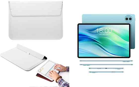 Чехол-конверт VitoCase для Teclast P50, с функцией подставки для планшета Белый Киев