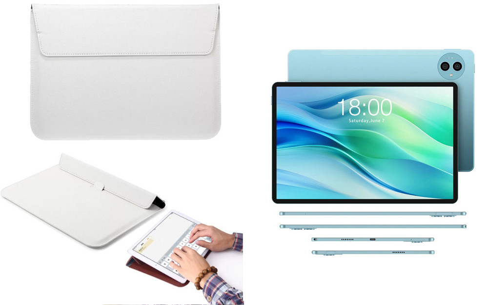 Чехол-конверт VitoCase для Teclast P50, с функцией подставки для планшета Белый Киев - изображение 1
