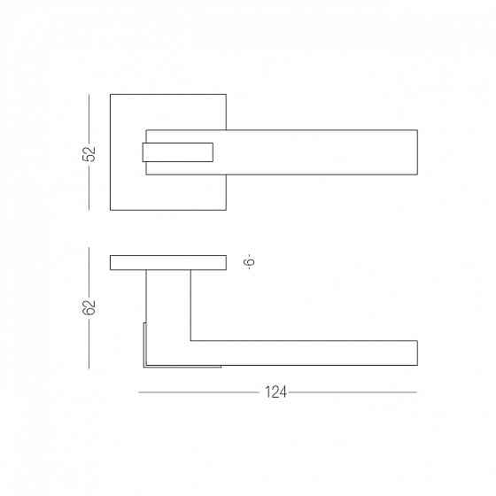 РУЧКА ДЛЯ ДВЕРЕЙ НА РОЗЕТЦІ QOOB SLIM Київ