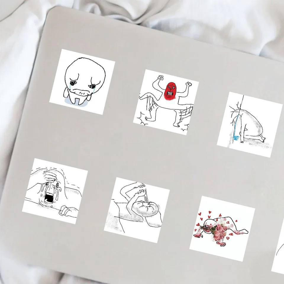 Наклейки Емоційний зрив, стікери, меми, приколи. Наклейки для пляшки води, комп'ютера, ноутбука, наб Київ - фото 4