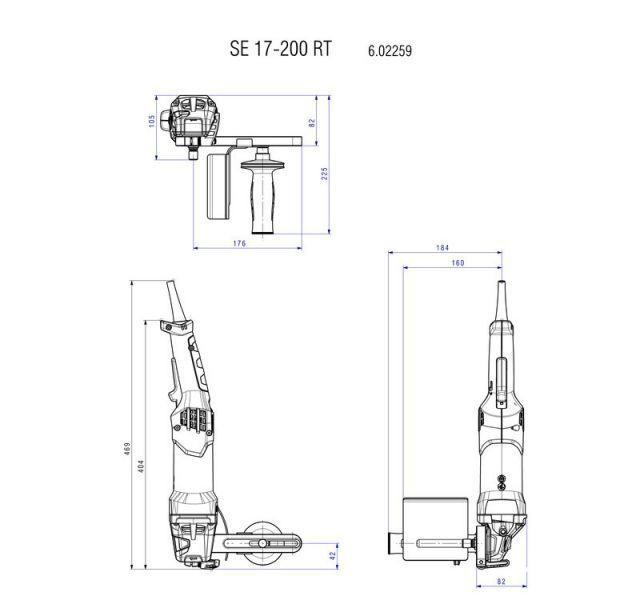Щеточная шлифовальная машина Metabo SE 17-200 RT (602259000) Киев - изображение 8