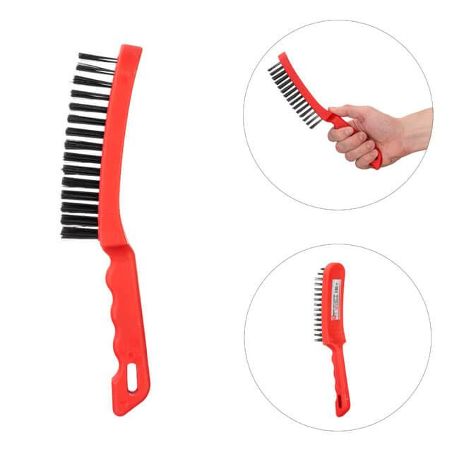 Щетка ручная, 6-рядная, пластиковый корпус, cтальной провод INTERTOOL BT-0009 Киев - изображение 3