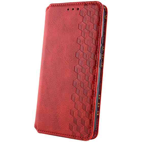 Чохол-книжка для смартфона Rubic Leather for Xiaomi Redmi Note 13 Pro 5G/POCO X6 5G Red (RUBICXiNo13P5GRed) Київ