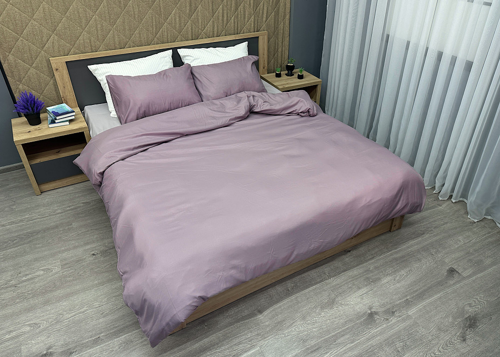 Комплект постельного белья, Decorator Nirvana Евро 200х215 лиловый с серым (88-027) Киев - изображение 3