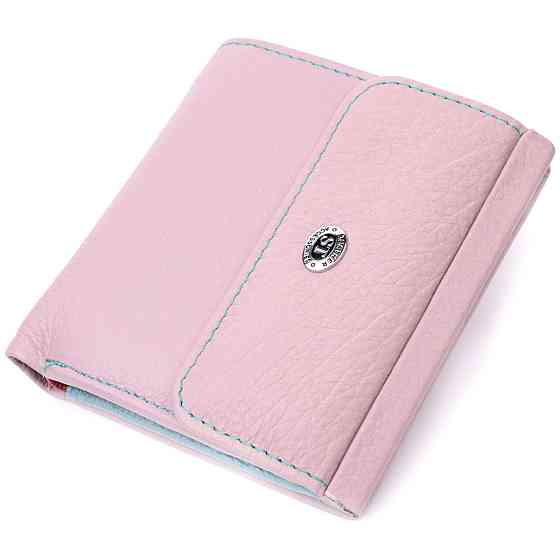 Гаманець для жінок середнього розміру з натуральної шкіри Бежевий (ST Leather) Київ