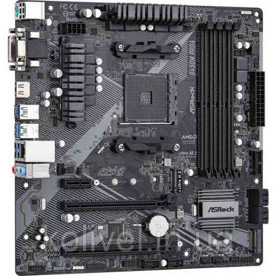 ASRock B450M Pro4 R2.0 (AM4/B450, 4*DDR4, 2xPCIex16, DVI-D/HDMI/VGA, 4xSATAІІІ, M.2, GLan, 8ch, mATX (B450M Киев