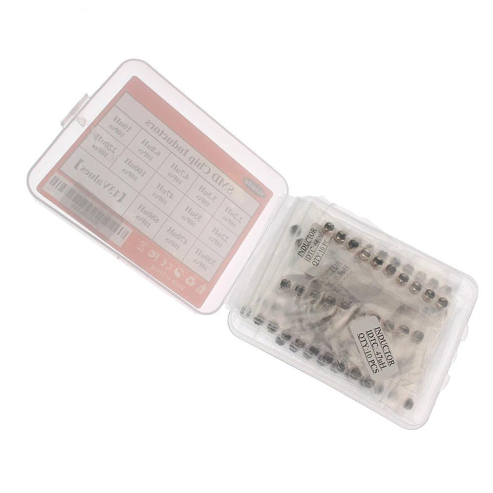 Катушки SMD CD43, 130 шт, дросселі 2.2–470 мкГн для Arduino Київ - фото 1