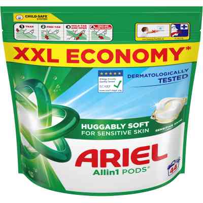 Капсули для прання Ariel Pods All-in-1 Sensitive Skin Для чутливої шкіри 44 шт. (8700216765923) Вінниця