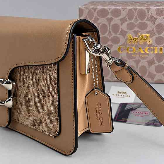 Женская сумка кроссбоди Coach Tabby Shoulder light brown Lux Киев