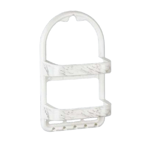 Полиця для ванної кімнати мала білий мармур OZER-B-016 Decor ELIF Житомир