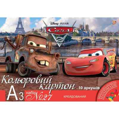 Кольоровий картон 1 вересня крейдованого А3, 10 аркушів (950523) Вінниця