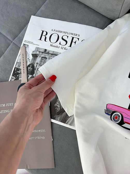 Жіночий літній прогулянковий костюм двійка: футболка і штани двонитка Одеса - фото 2