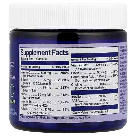 Поддержка иммунитета + восстановление организма после стресса Swanson Stress Restore & Immune Reload™, 30 Capsules Луцк