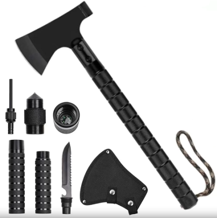 Топір тактичний, набір для виживання 9в1, 860 Дніпро