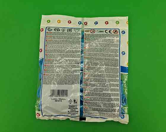 Повітряні кульки 5" (13 см) пастель світло-блакитний 100 шт Gemar (1 пачка) Харків
