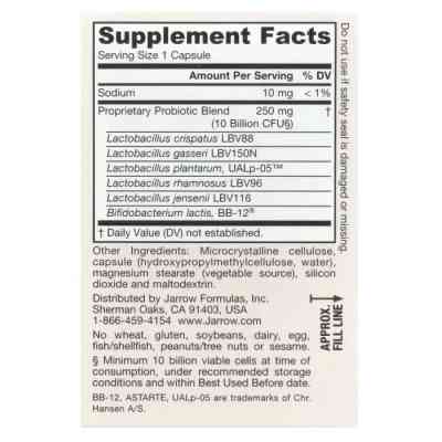 Вітамінно-мінеральний комплекс Jarrow Formulas Пробіотики для жінок, 10 млрд КУО, Vegan Fem Dophilus, Advanced, 10 Billi (JRW-03735) Вінниця