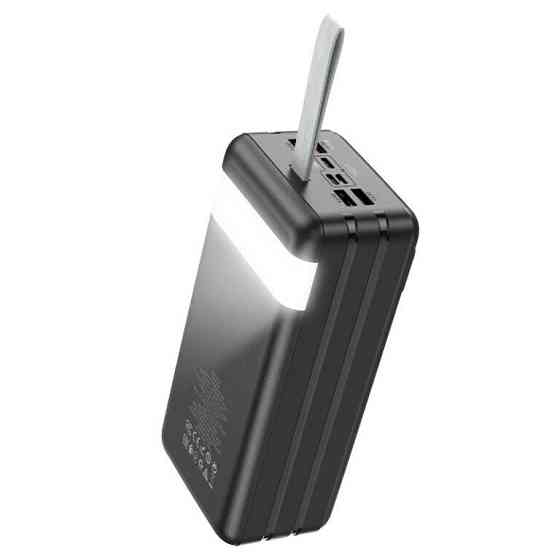 Зовнішній акумулятор HOCO J86B Electric 22.5W fully compatible power bank(60000mAh) Black Київ