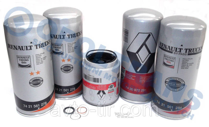 Комплект фильтров RVI DXI / KERAX E5 5001875125 7420709459 7421561278 7423114226 20709459 21561278 141805 Луцк - изображение 1