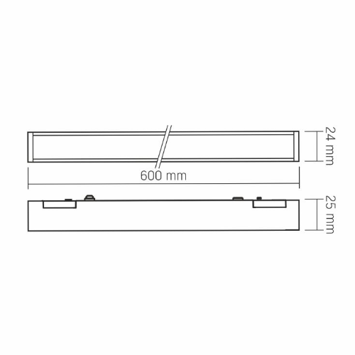 LED Світильник магнітний трековий 21W 4000К 48V чорний VL-TRMS-LD460B Videx Житомир