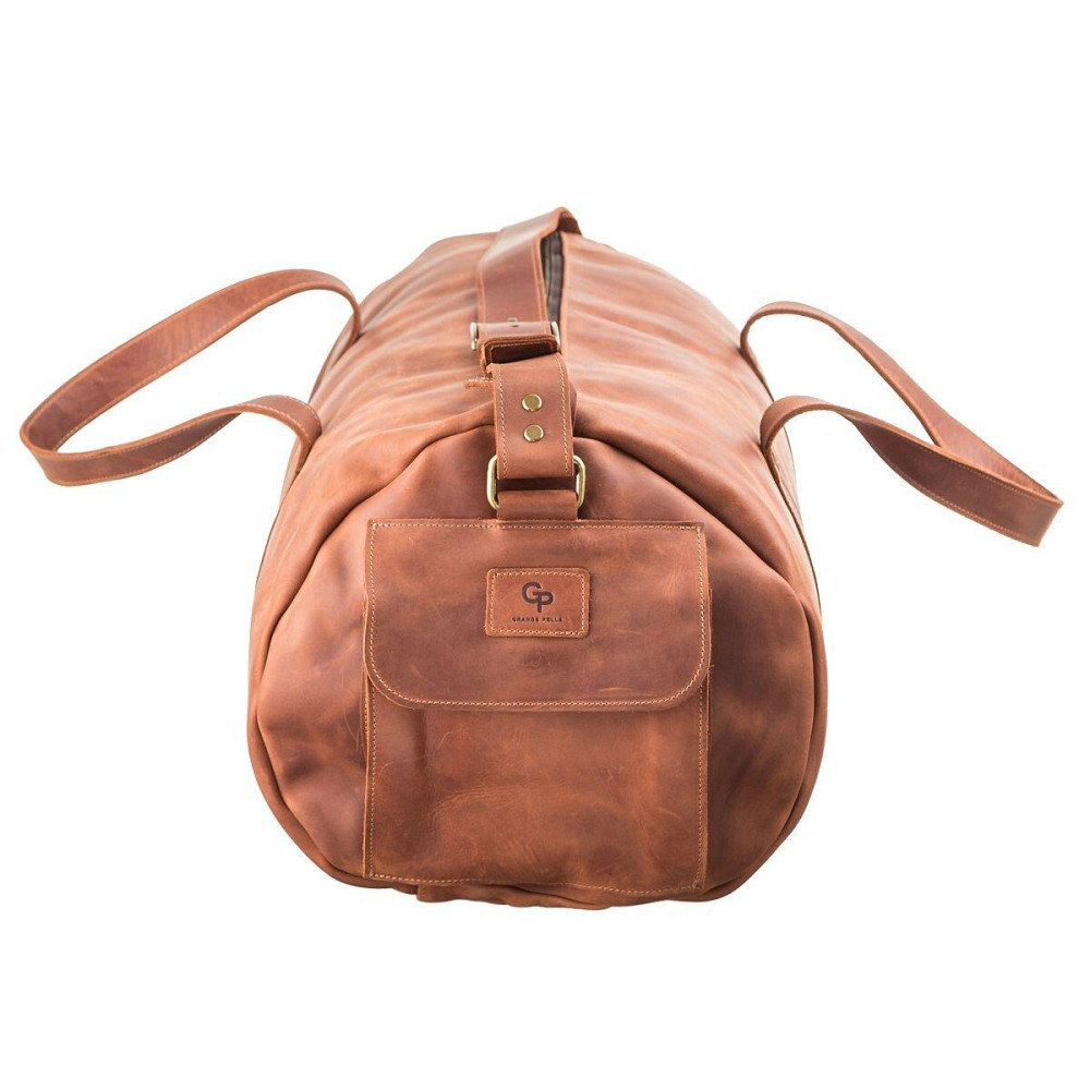 Сумка дорожная Grande Pelle 11047 винтажная кожа Коричневая Киев - изображение 6
