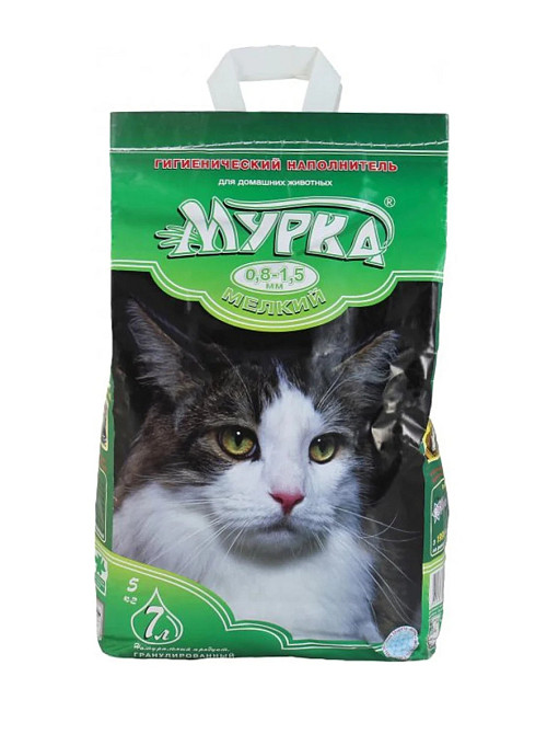 Бентонитовый наполнитель Мурка (зеленый) гранула мелкая (0.8 – 1.5 мм), 5 кг Винница - изображение 1