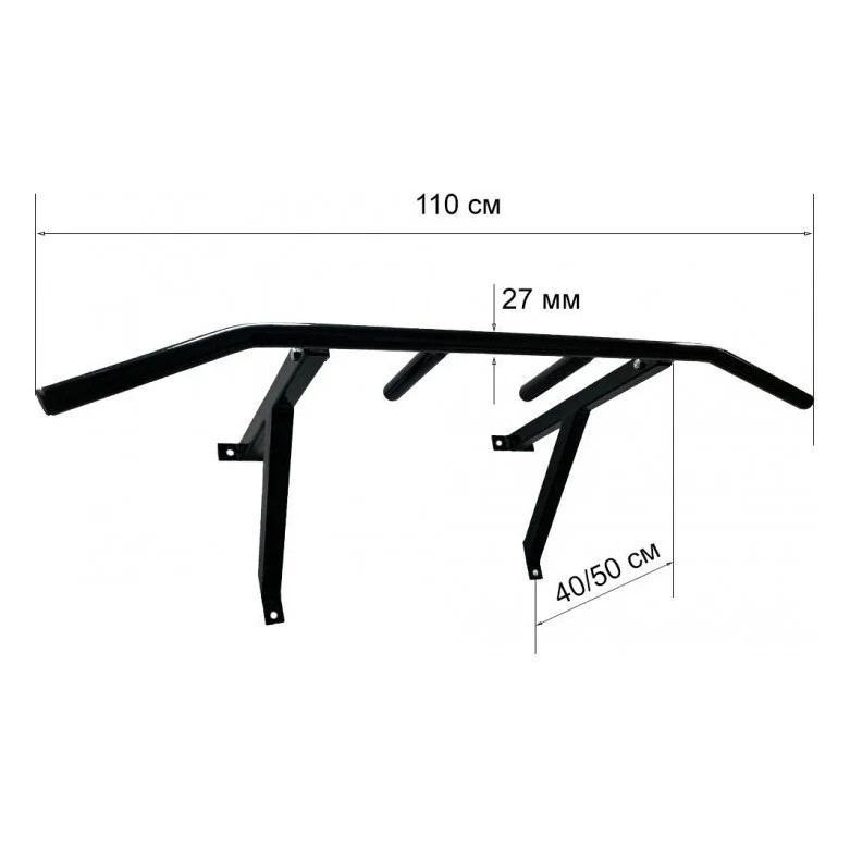 Турнік настінний Wide Pro чорний NE-TR-16B Вінниця - фото 4