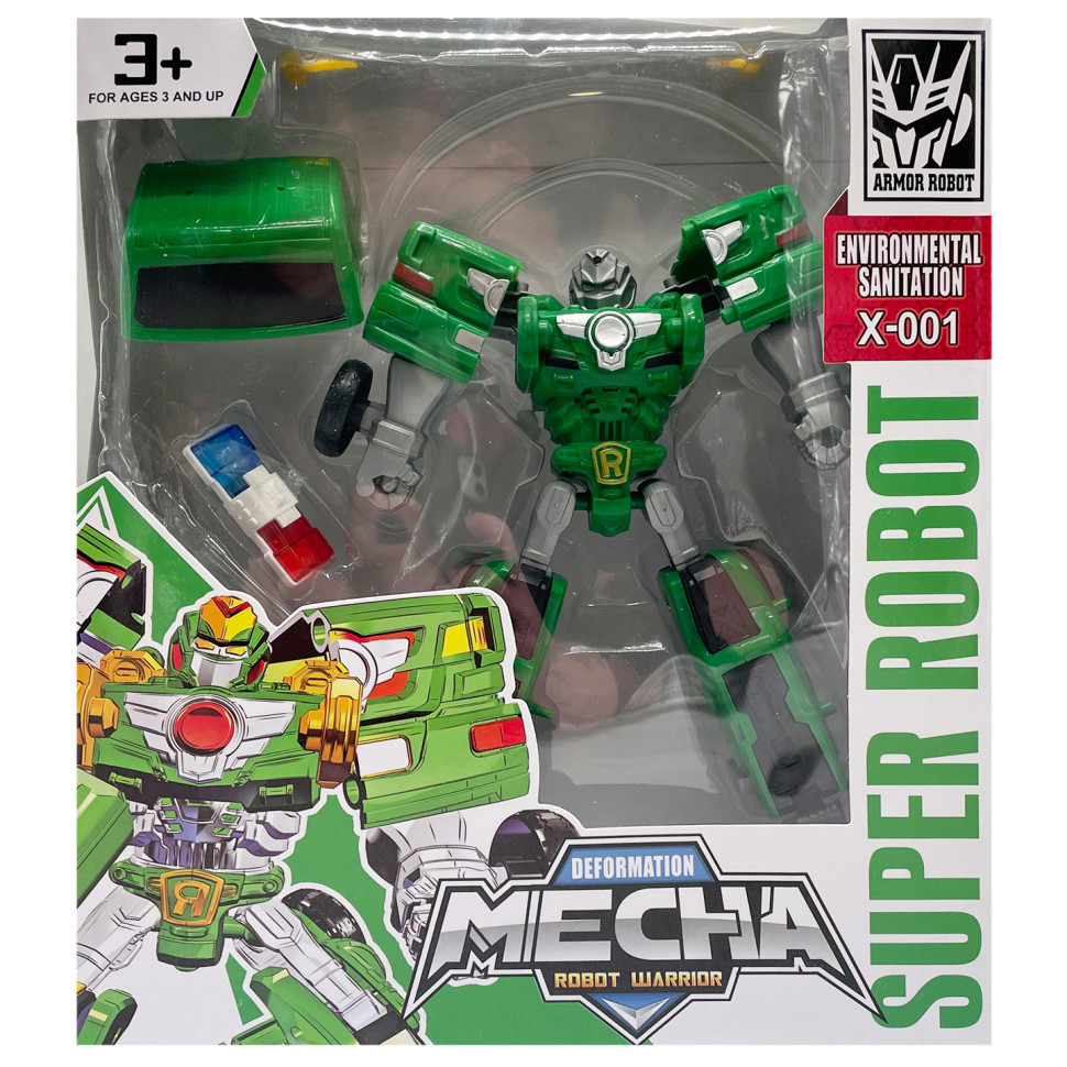 Ігровий набір з роботом-трансформером KKR-13 з безпечних матеріалів Вид 2 Вінниця - фото 1