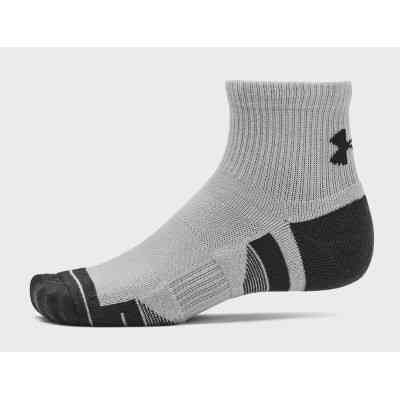 Носки Under Armour 1379510-011 Performance Tech 3 пари Qtr сірий LG (196884003012) Винница