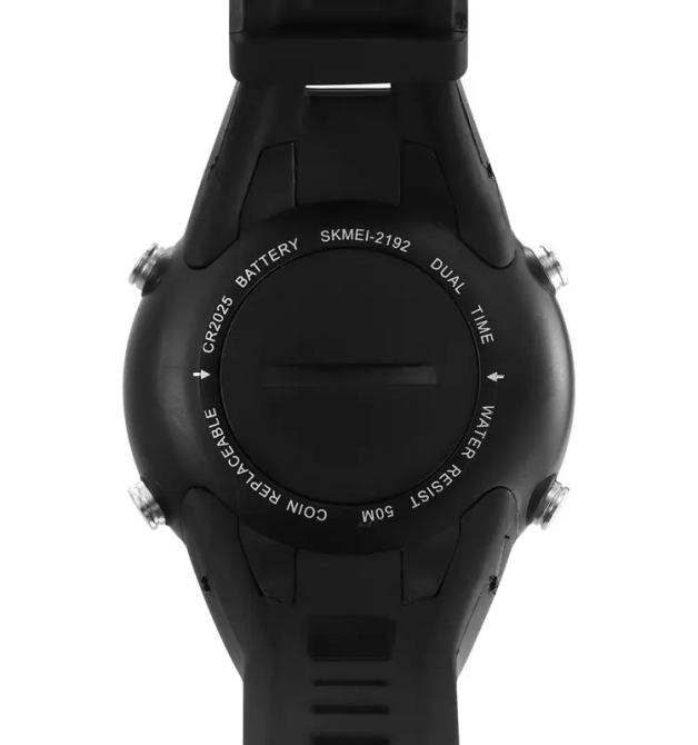 Годинник чоловічий наручний спортивний Skmei 2192 (Чорний з білим) Вінниця - фото 7