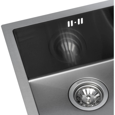 Мойка кухонная GRANADO Under top mini STEEL S201 black (GS10201B) Винница - изображение 4