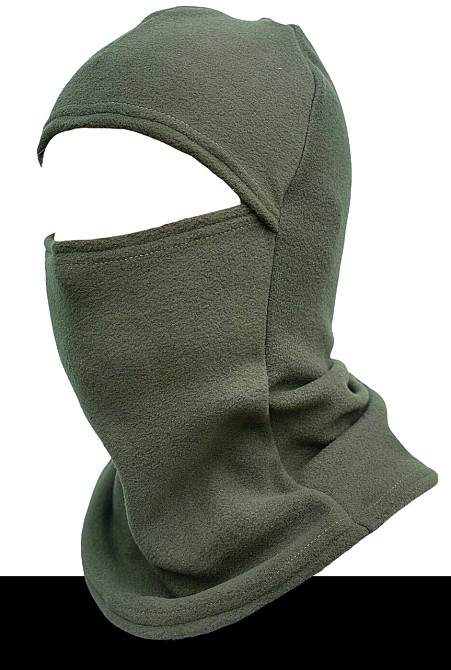 Балаклава чоловіча тактична підшоломник флісова хакі олива, флісова шапка підшоломник Одеса - фото 8